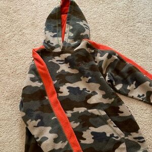 Boys fleece camo hoodie